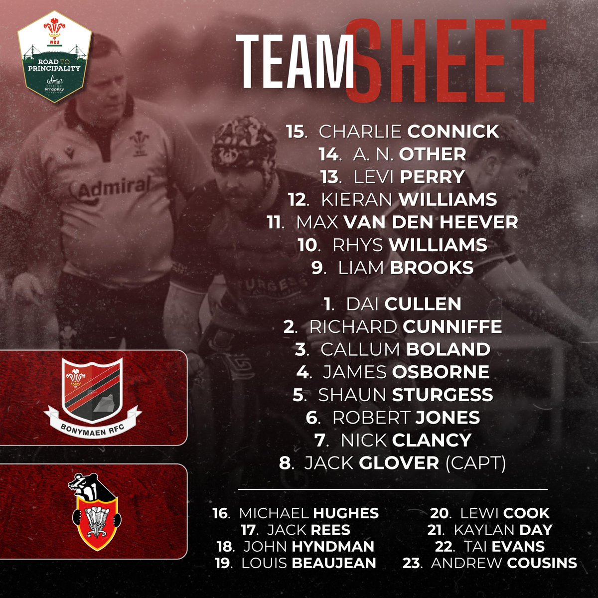 Bonymaenrugby's tweet photo. Match Day 🏉

📍 Cowbridge RFC, CF71 7DB
⏰ 14:30
🆚 Pontyclun
🏆 WRU Division 4 Cup

#UppaMaen #WRUcommunity https://t.co/T9UKD8w5EK