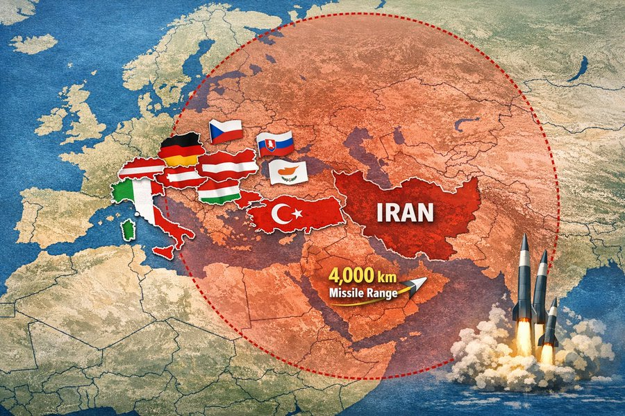 RGC has fired 2 LONG-RANGE MISSLES at the Diego Garcia base in the Indian Ocean.

This confirms the existence of Iranian missiles with a range of 4,000 kilometers, which puts the entire Indian Ocean within range

Your country may also now be within range of the IRGC missiles.