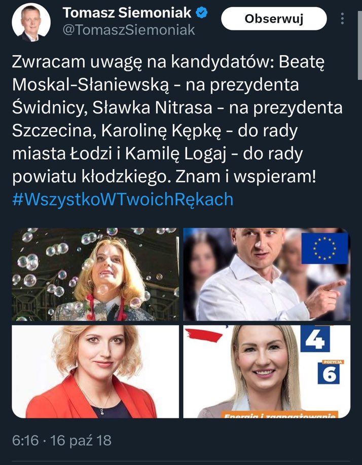Mnie już zbanował.