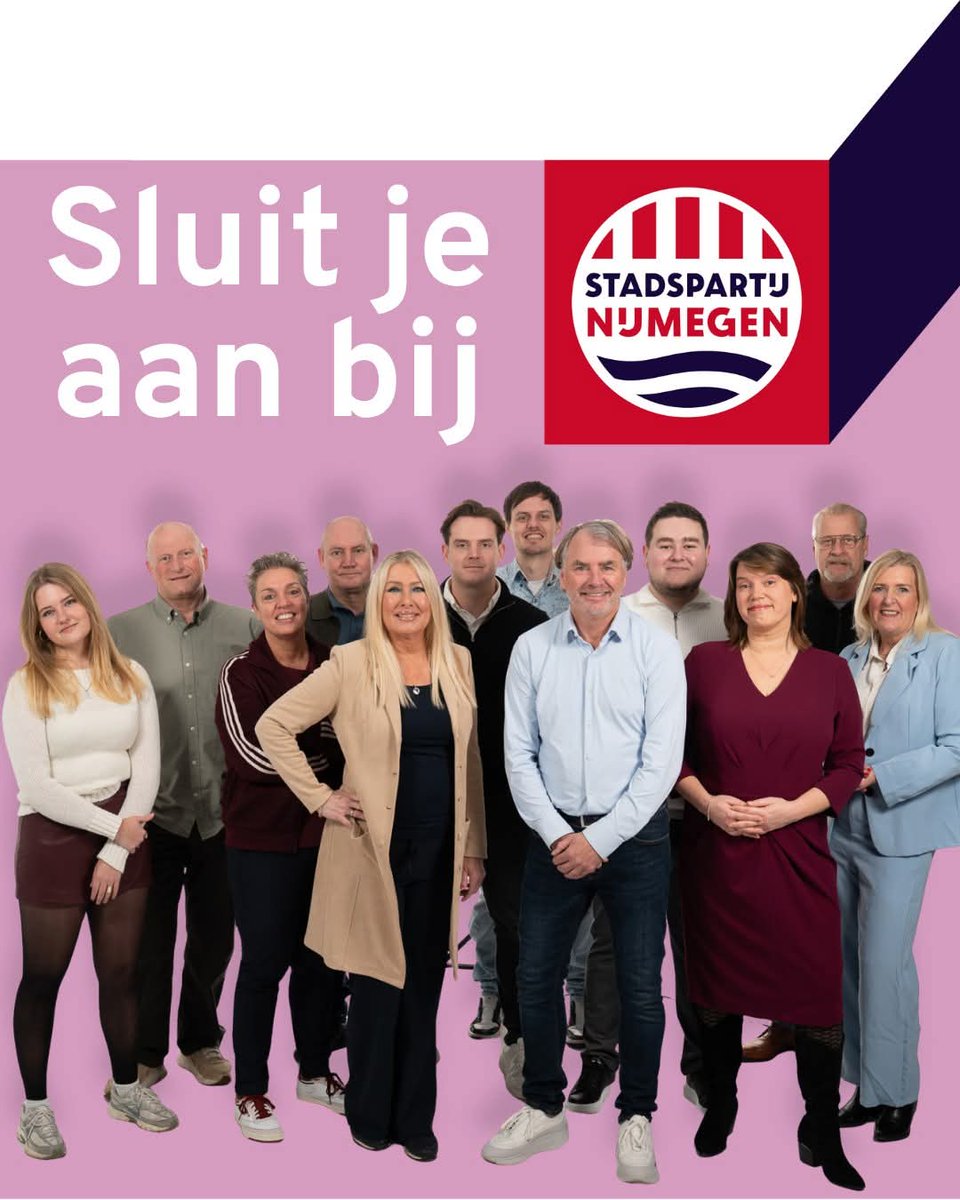 SAMEN VOOR NIJMEGEN ❤️🖤 | Al 25 jaar bouwen we aan een sterke, vrije en sociale stad. Trots &amp; verbonden. Vrij &amp; rechtvaardig. Sociaal &amp; menselijk.

Wil jij meedoen? Denk mee, bouw mee, sluit je aan. Word lid en maak het verschil voor Nijmegen.

stadspartijnijmegen.nl/nieuws/sluit-j…