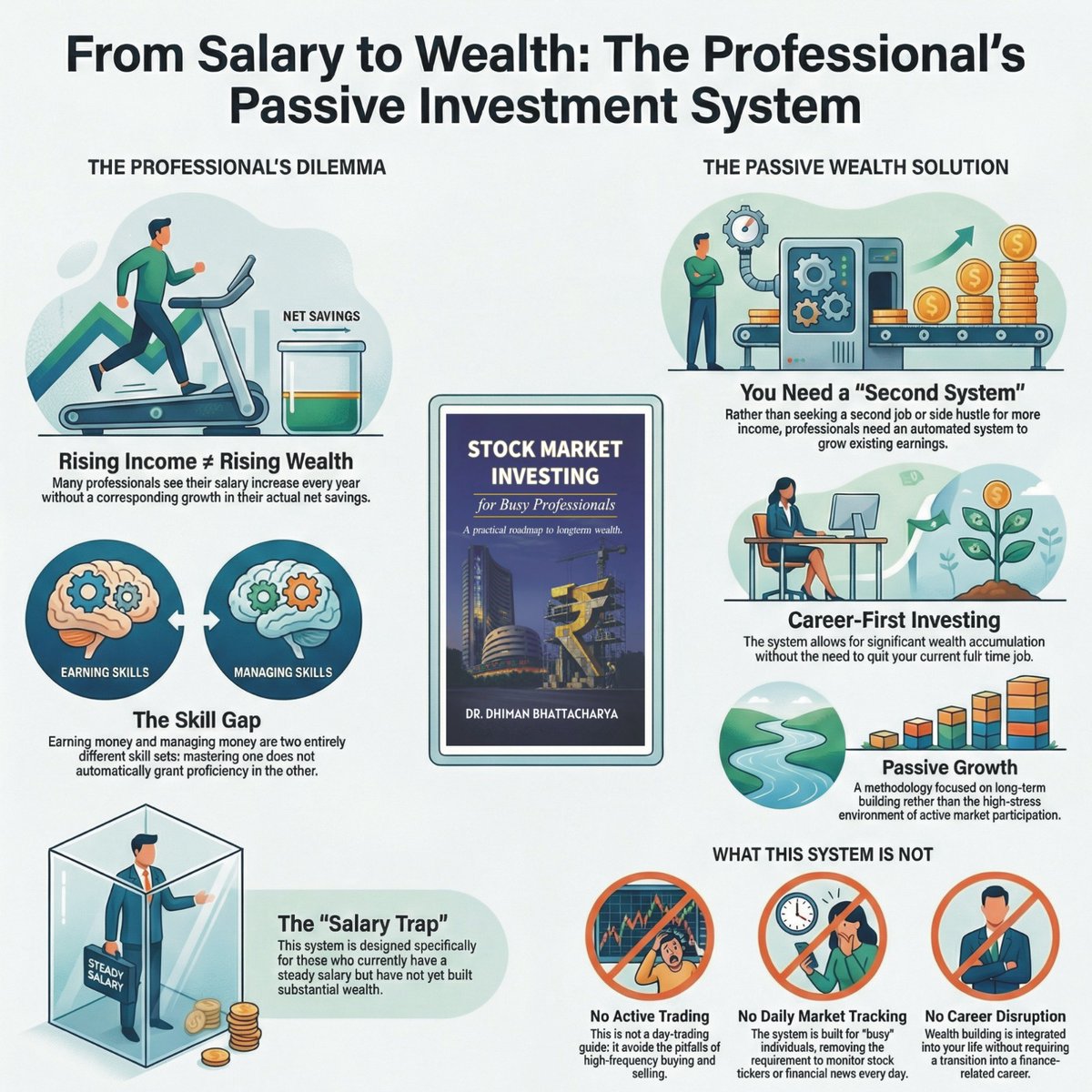 BuzzingstockH's tweet photo. A higher salary doesn’t always mean higher wealth 💰

What professionals need is a system to grow their income automatically. 📈

📘 Stock Market Investing for Busy Professionals

https://t.co/vXw04ylfrL

#StockMarket #Investing #WealthBuilding #PassiveInvesting #PersonalFinance https://t.co/1aY2EHD80m