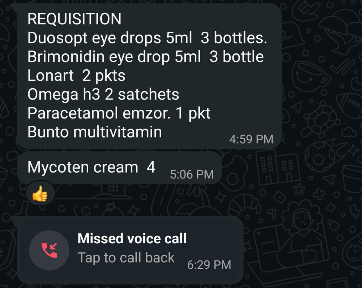 Real_Bamz's tweet photo. Haha 😄...I almost thought "Requisition" is a drug I am to get at the pharmacy...

Added to my vocabulary, Grandpa 🤭 https://t.co/obkxdIhohQ