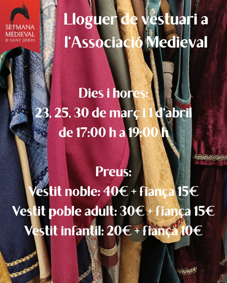 Setmana Medieval de Sant Jordi tweet media