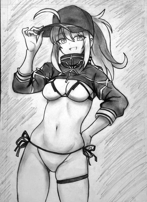 鉛筆1本描き FGO ヒロインXX