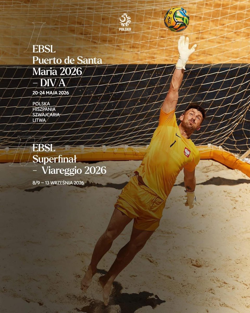 W dniach 20 - 24 maja męska reprezentacja Polski powalczy o awans do Superfinalu Euro Beach Soccer League.

Grupa A
▪️Polska 🇵🇱 
▪️Hiszpania 🇪🇸 
▪️Szwajcaria  🇨🇭 
▪️Litwa 🇱🇹 

Grupa B
▪️Białoruś 🇧🇾 
▪️Portugalia 🇵🇹 
▪️Czechy 🇨🇿 
▪️Turcja 🇹🇷