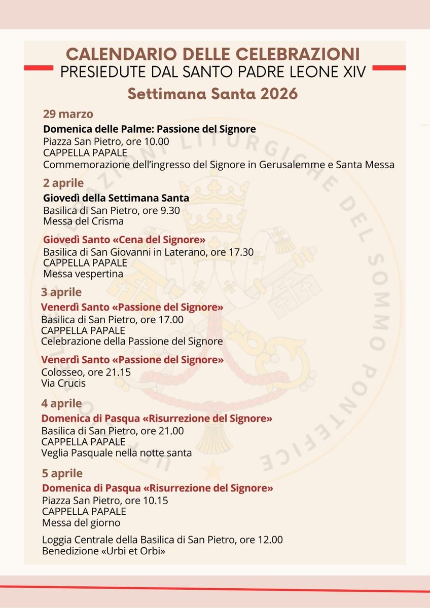 Celebrazioni Papali tweet media