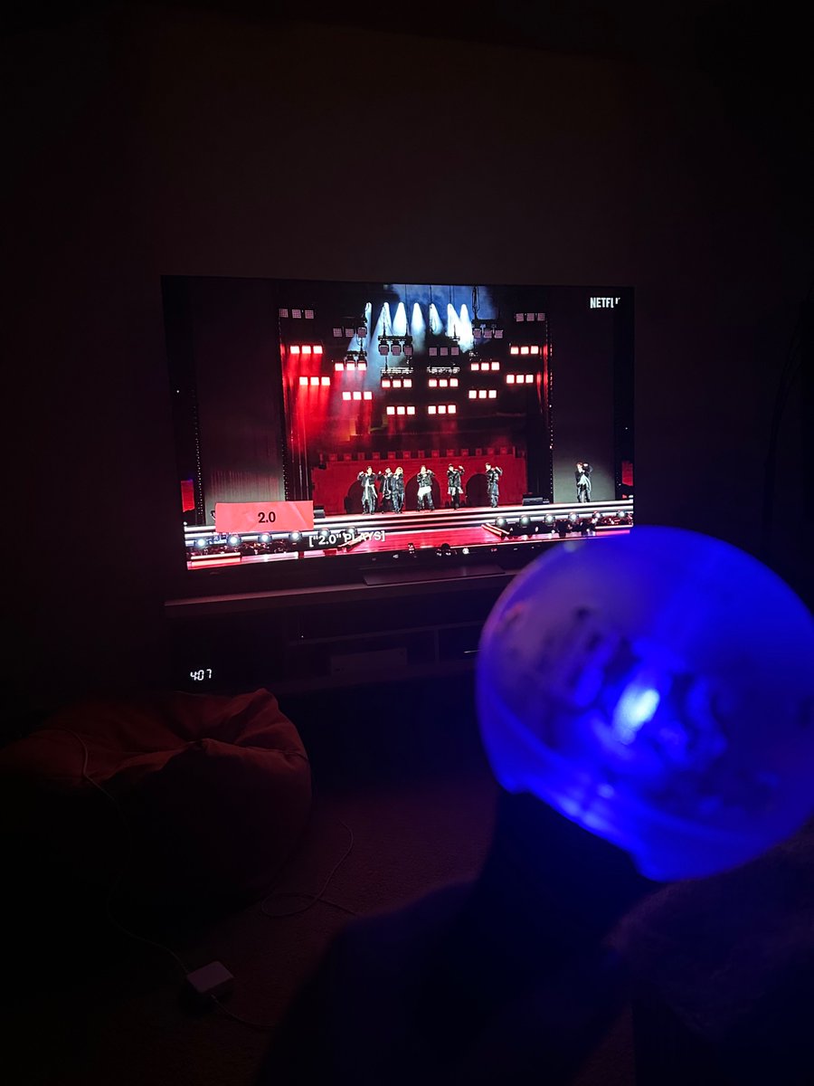 Up at 4am for my boys, shoutout Netflix for no lag and live caption/translation