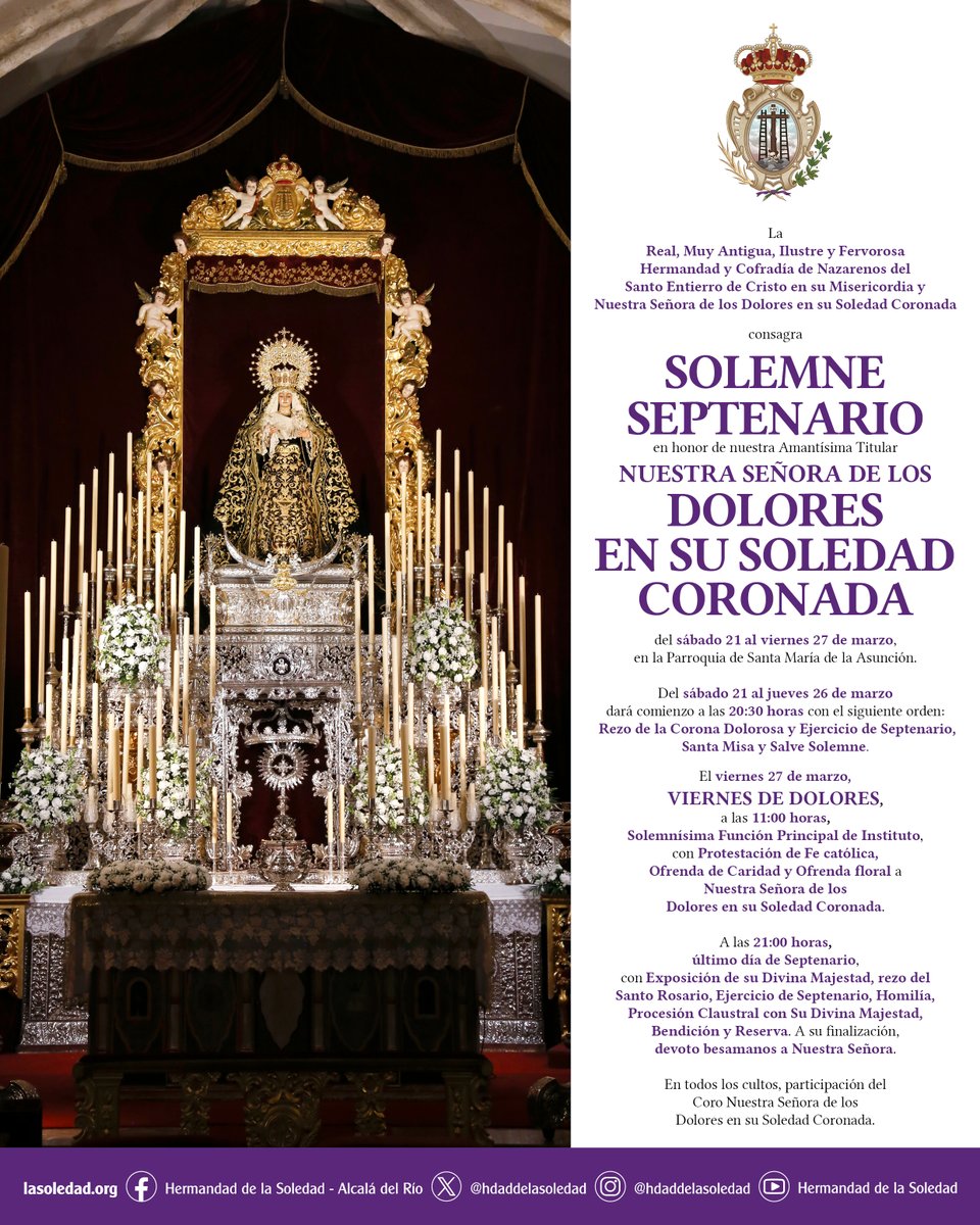 Hermandad de la Soledad de Alcalá del Río tweet media