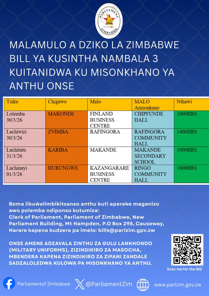 Parliament of Zimbabwe tweet media