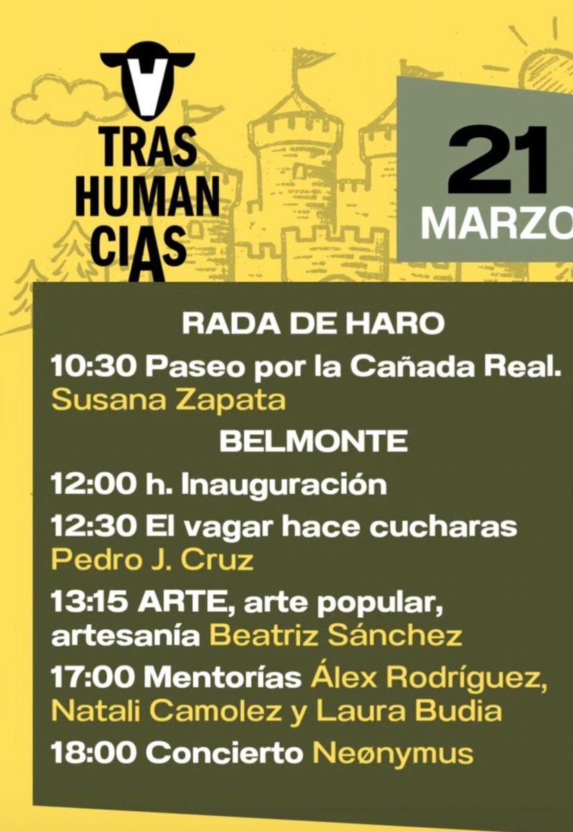 jmherranz's tweet photo. Hoy comienzan las actividades de  @tras_humancias 2.6 @catedrareto @uclm_es @DipuCuenca @culturagob @FcomUCLM. Comienzan las conferencias y  la ideación de proyectos para el alumnado #ComunicarlaRuralidad #optimismorural @BelmonteAyto  #nuevasruralidades #AulaAlbura https://t.co/ks2wxNrmsC