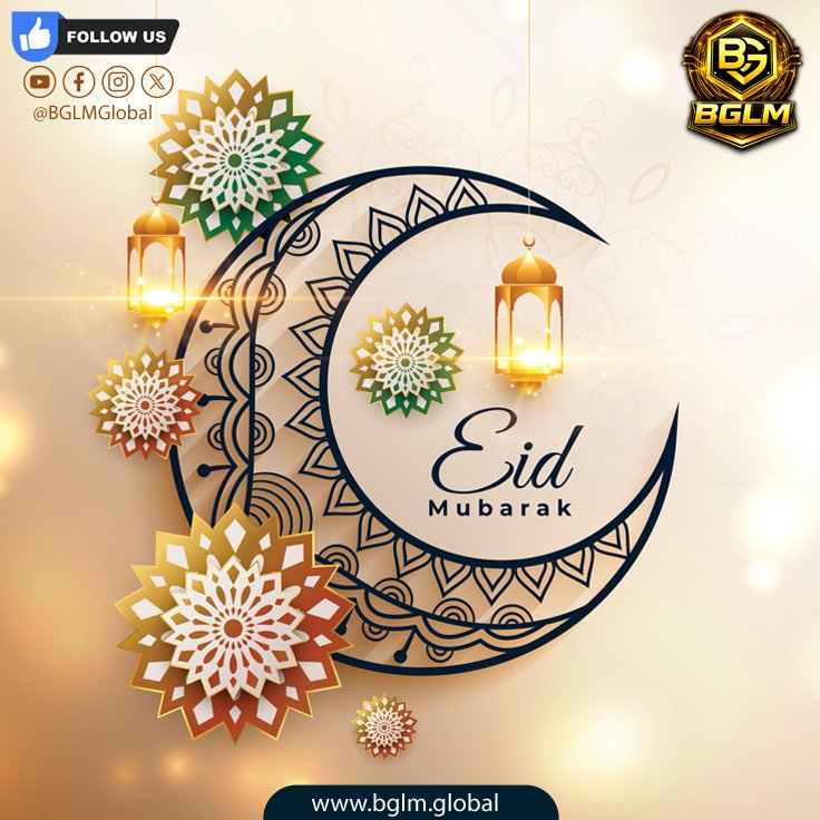 BglmGlobal's tweet photo. Eid Mubarak 🌙

May your days be filled with joy and your life with blessings.

#EidMubarak #Eid2026 #Eid  #BGLM #EidCelebration https://t.co/wsIUpcfliK