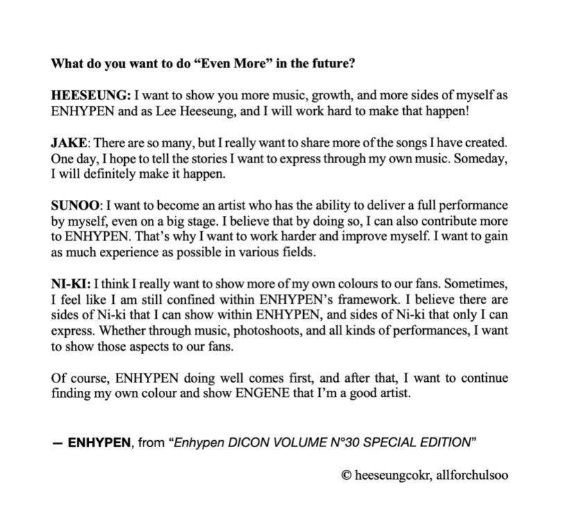 Each member spoke about wanting to grow more individually—through their own music, performances, and personal color—while still prioritizing the group.

And then you realize the kind of contract BELIFT has them under, and how we may never get to fully see that…