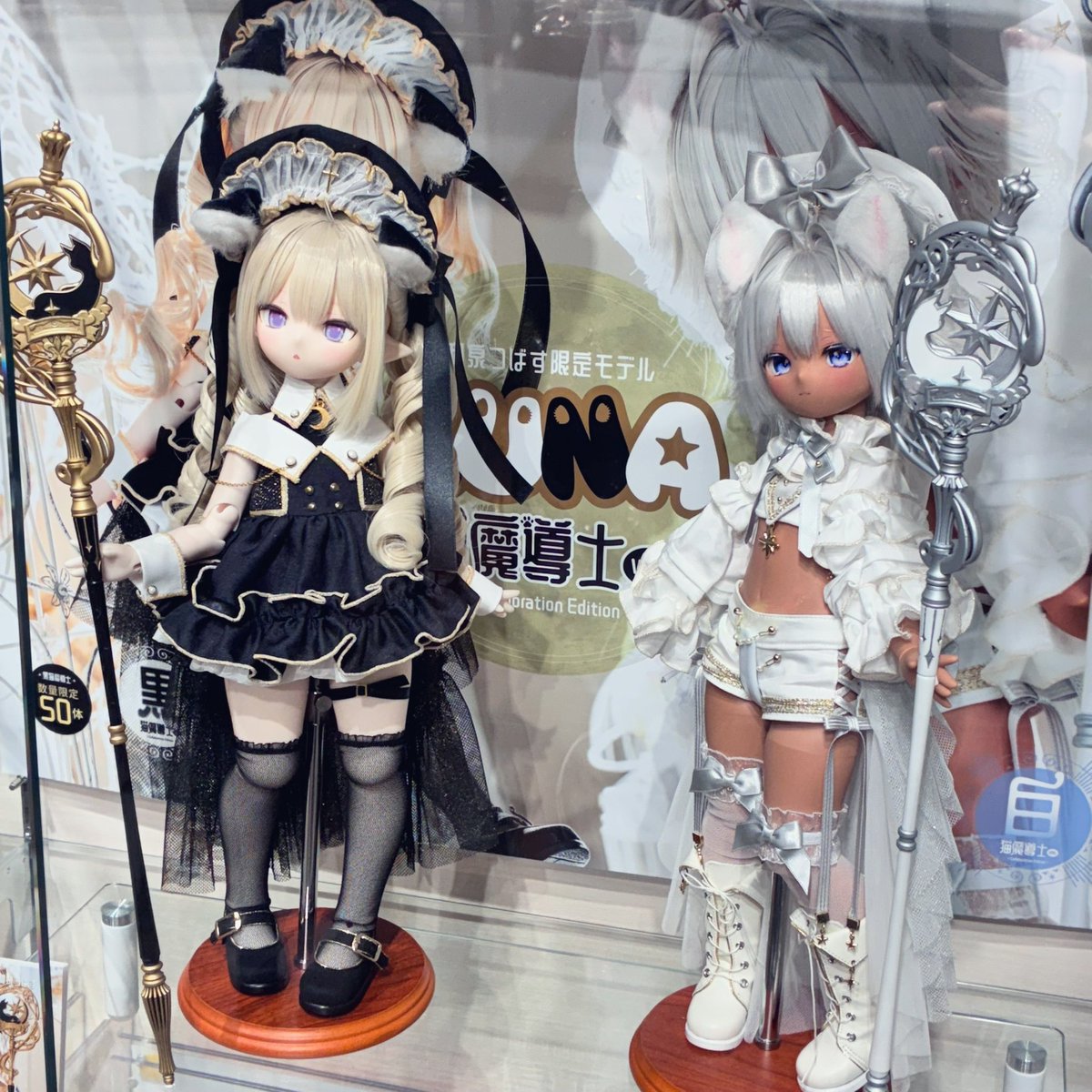 ラジ館DOLKさんの実物展示、2人ともすごくかわいかったです✨