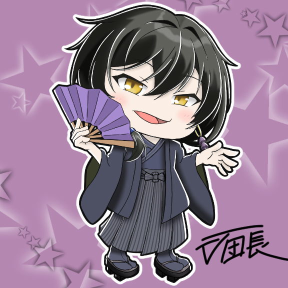 Kuuhaku_Vampire's tweet photo. 【バレンタインSDイラストプレゼント企画５】

鞍馬シオンさん(@kuramasion)
を描きました✨

ポジティブとフィジカルの化身・関西弁VTuberさん！
かつてカービィのエアライダーにてコラボしていただきました🌟
企画にご参加ありがとうございます(/・ω・)/✨

＃クラシオアート https://t.co/tBfFcrYSwt