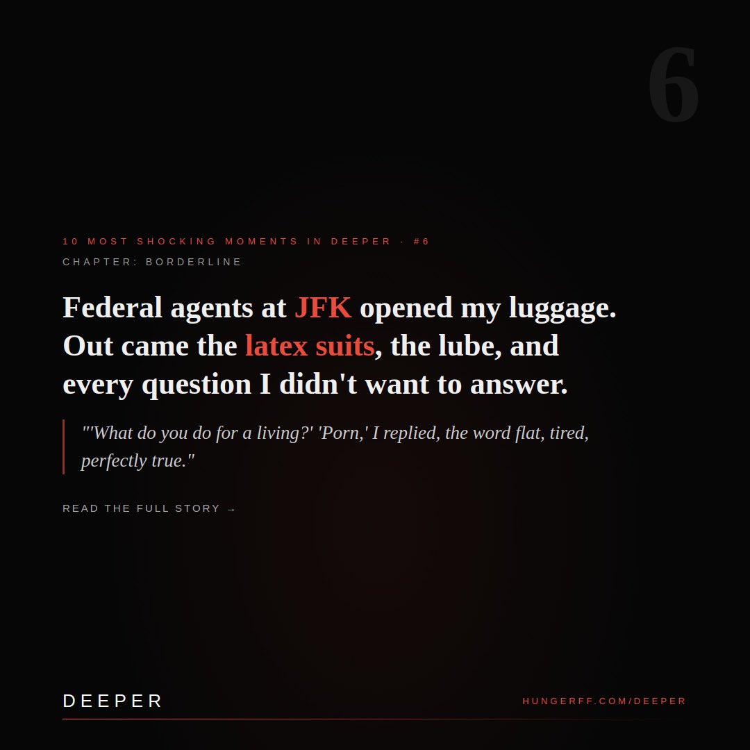 HungerFF | DEEPER: An Anti-Memoir (#1 Best Seller) tweet media