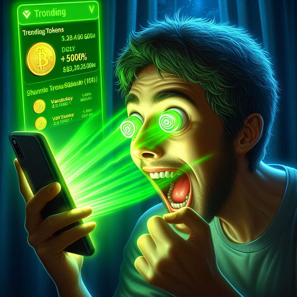 eennCRYPTed's tweet photo. I saw it trending on Phantom wallet.

If you’ve used Phantom, you know that “trending tokens” section can be very tempting.

I saw the token was already +5,000%

It was pumping,  &amp; it felt like easy money because I felt it would still pump.

That’s exactly what pulled me in. https://t.co/fpvbLhhrBA