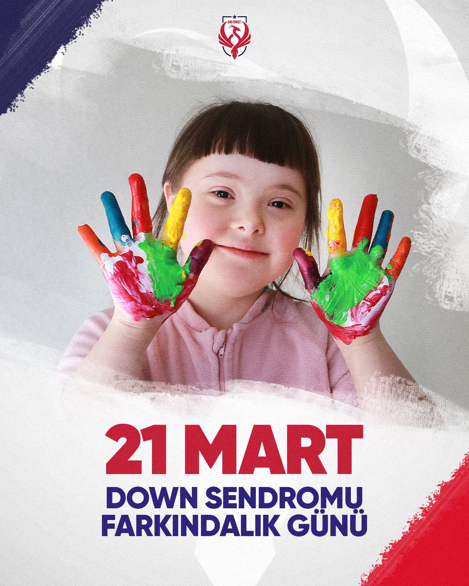 21 Mart Dünya Down Sendromu Günü 💙❤️

Farklılıklarımız bizi ayırmaz, aksine dünyayı daha güzel bir yer haline getirir.
Sevginin, samimiyetin ve içtenliğin en güzel haliyle hayatımıza dokunan tüm Down sendromlu bireylerin yanındayız.

ABB FOMGET Spor Kulübü olarak farkındalığı,