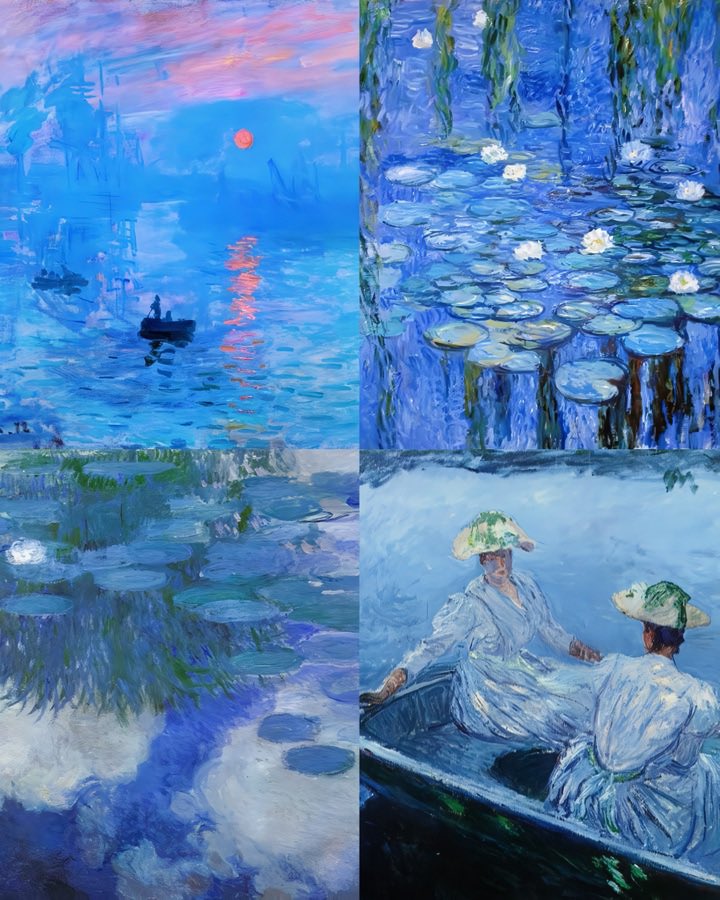 the blue of monet