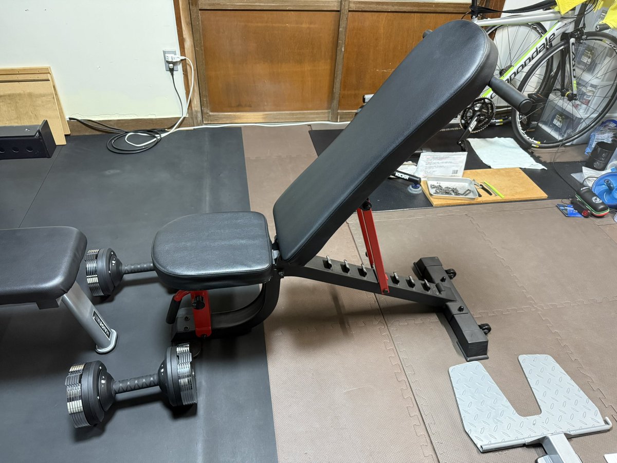 夜のトレーニングやっていきます🏋️

可変式ダンベル超便利✨