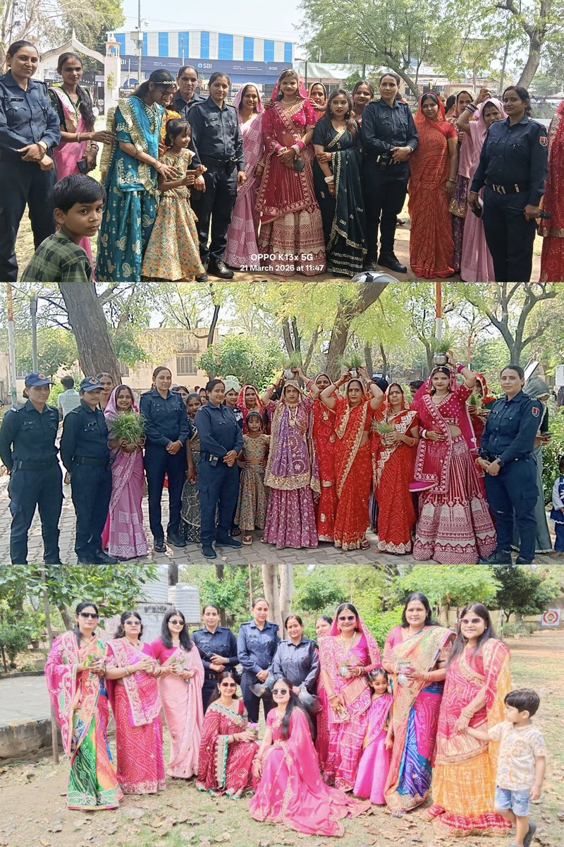 DausaPolice's tweet photo. कालिका पेट्रोलिंग यूनिट, दौसा द्वारा नेहरू पार्क में गणगौर उत्सव पर महिलाओं को राजकोप सिटिजन ऐप, हेल्पलाइन1090/112, साइबर अपराध से बचाव, चाइल्ड हेल्पलाइन, गुड टच–बैड टच व पॉक्सो एक्ट के संबंध में जानकारी दी गई।
#DausaPolice #Dial1090 #Dial112 https://t.co/JFjXTG5iD2