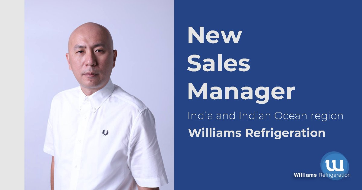 We are pleased to welcome Bobby Lim to Williams Refrigeration HK as Sales Manager for the India and Indian Ocean region. 
With nearly a decade of experience, Bobby brings valuable industry knowledge and strong stakeholder relationships to the team.

Detail t.ly/8l0tO
