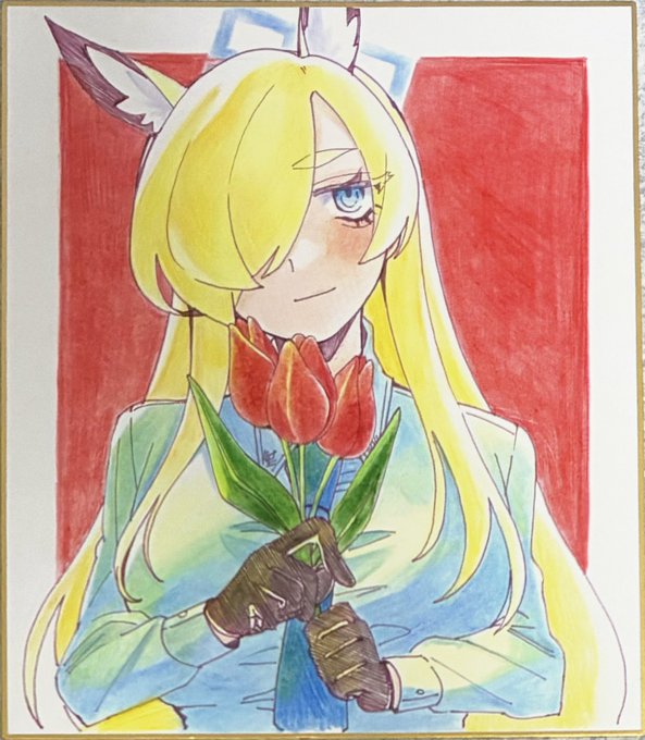 せんアカに持っていく色紙① カンナと中色紙サイズです!