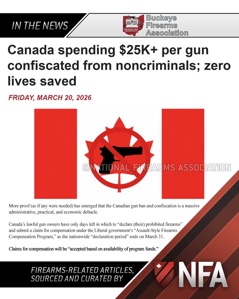 Canada's National Firearms Association tweet media