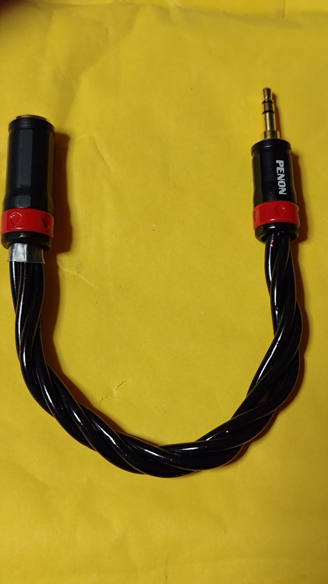 jtjx701's tweet image. Penon AudioにカスタムオーダーしていたTotem Ultraのケーブルを使用した4.4mm to 3.5mm変換ケーブルが到着

大切に使い込みます

#PenonAudio #TotemUltra