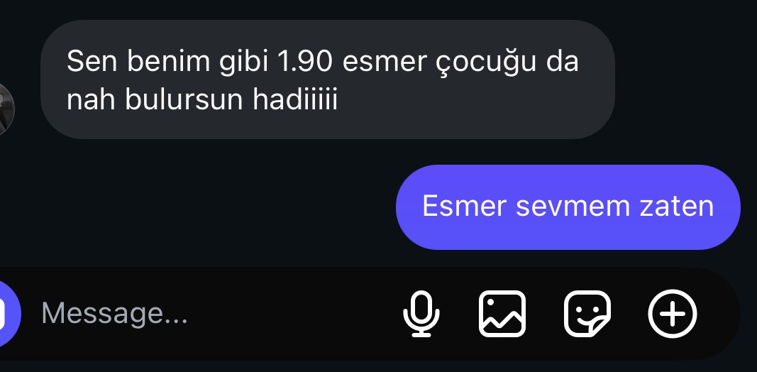 İstemeyince verdiğim min cevap