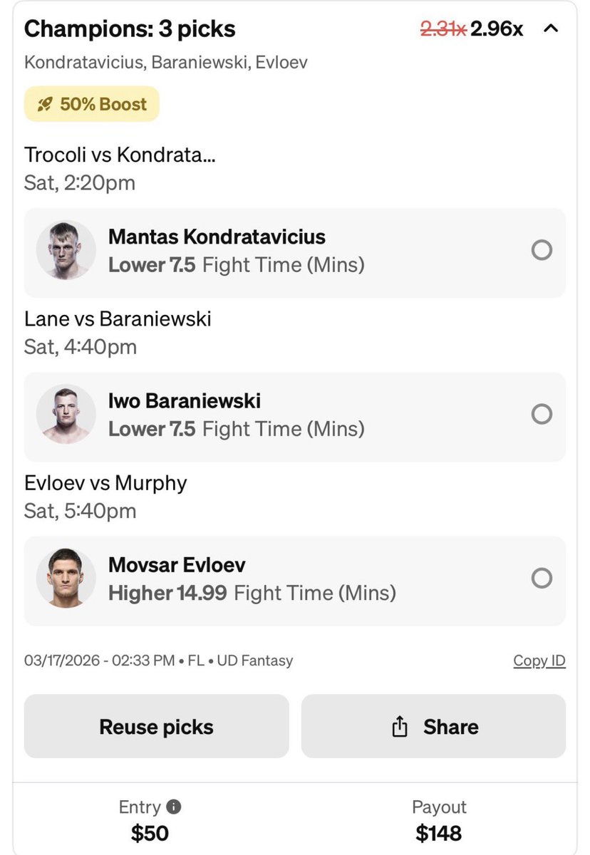 SixFigureSport's tweet photo. More picks coming soon!🔥

Tail our UFC picks for 3/21/26 below!!

More picks will be posted and even more free picks will be posted in our discord!!!

Join up! Join the fam! https://t.co/AEtYRJYaYD