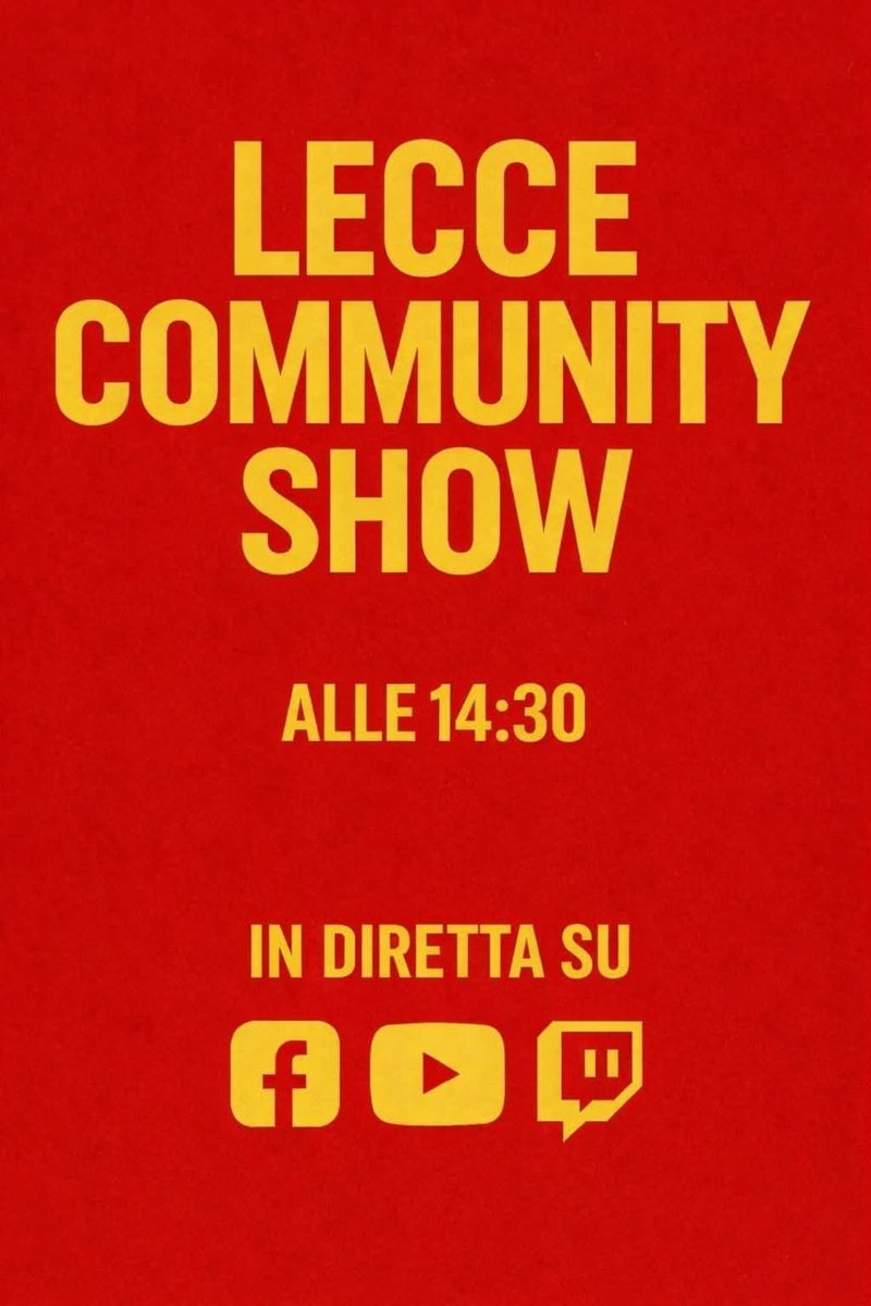 Lecce Community X tweet media