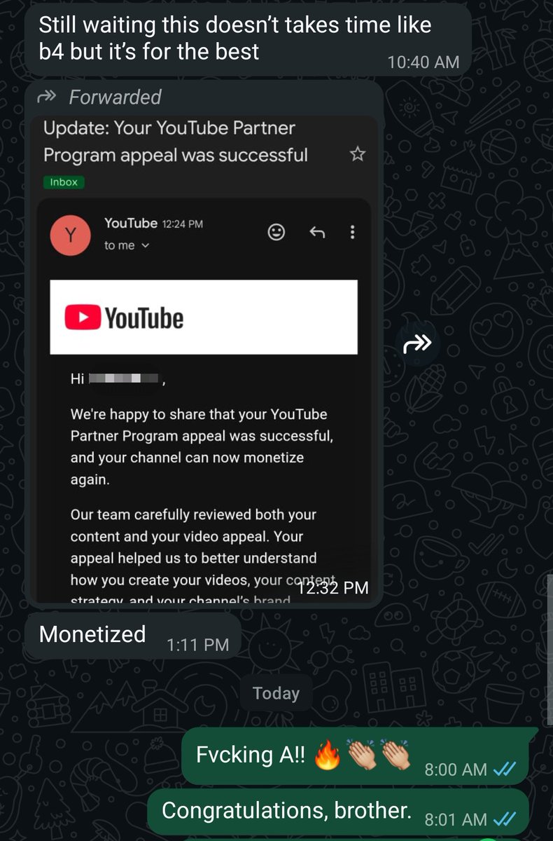 another of my students— MONETIZED! ⚡