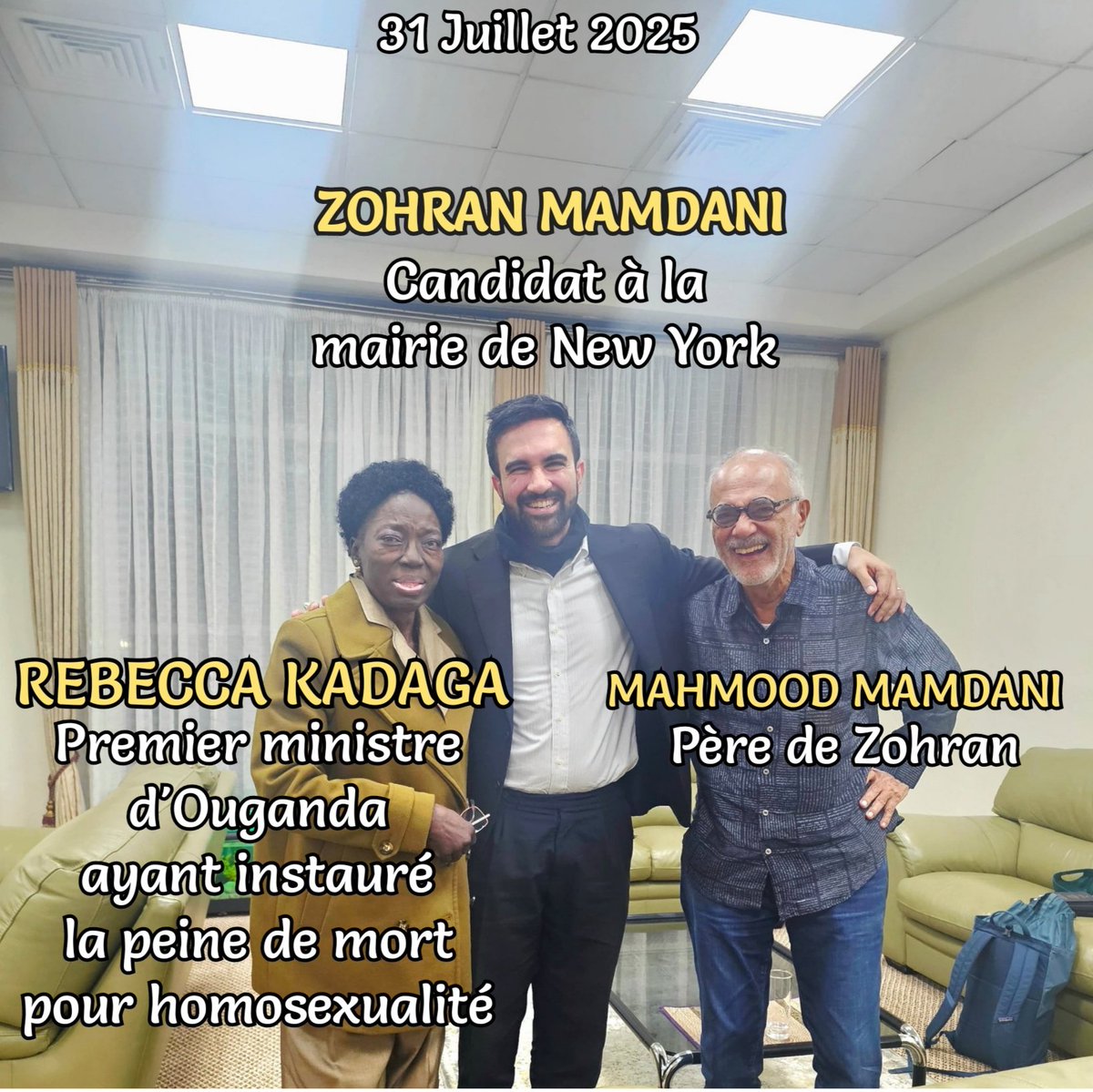 Après le maire de New York qui s'affiche tout sourire avec la 1er ministre ougandaise qui veut exécuter les homosexuels, on apprend que sa femme est l'auteur de nombreux posts homophobes, racistes anti-noir et pro terroriste islamistes.
L'élite musulmane en Occident, c'est ça ⬇️