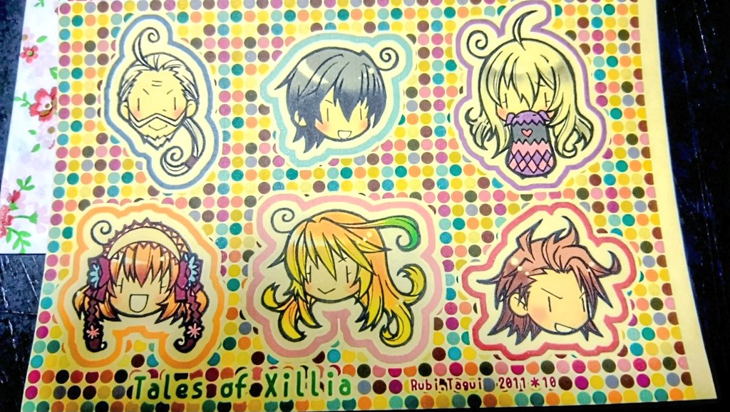 片付けをしていたら、むかーしむかし作ったエクシリアのシール出てきました。(何か前も同じようなポストした気がする…)
もし以前お手に取ってくださった方いらっしゃいましたら、ありがとうございます！