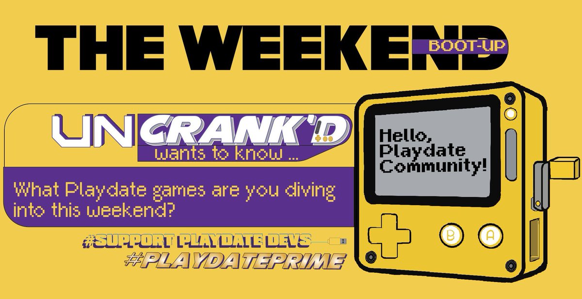 UncrankdPD's tweet image. It's Saturday, #Playdate community, 

What Playdate games are you diving into this weekend?
Reply below.

Community replies are featured every Wednesday on Substack.