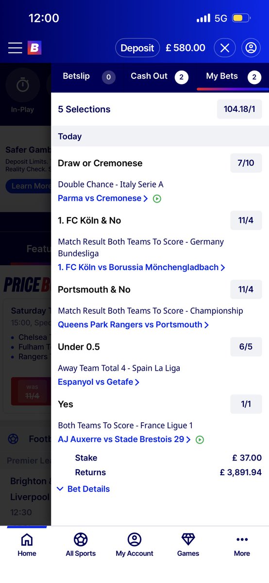 Beat Various Bookies tweet media