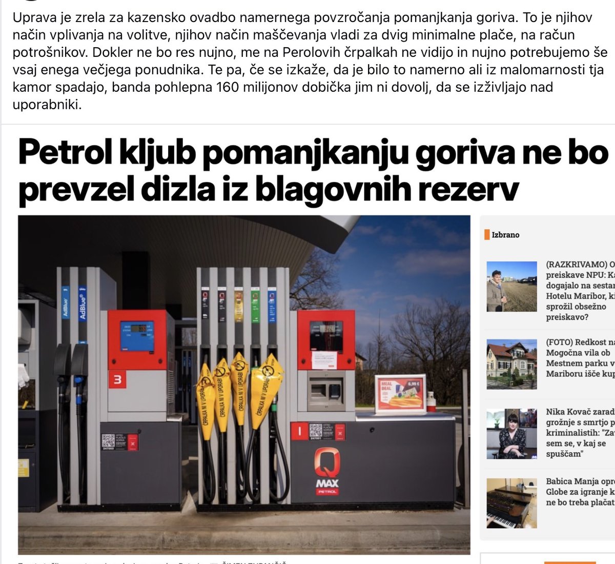 Banda pokvarjena, edino njim se to dogaja