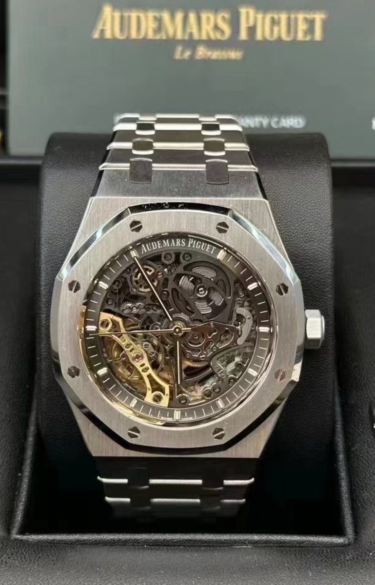 AluxWatches's tweet photo. Mint 2021 Audemars Piguet Royal Oak Double Balance Wheel Openworked 15407ST - $152,000 https://t.co/Nd9c1oPGLn