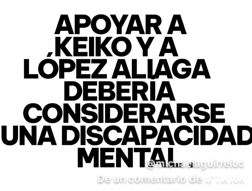 <a href="/bernal_gallegos/">Juan Pablo Bernal</a> Por cual de tus amos quieres que votemos? Por keiko o trafael 👀 Jajajaja trolls lamebolas entiendan su voto vale 1 no x1000 como en las encuestas 🤷🏻‍♂️