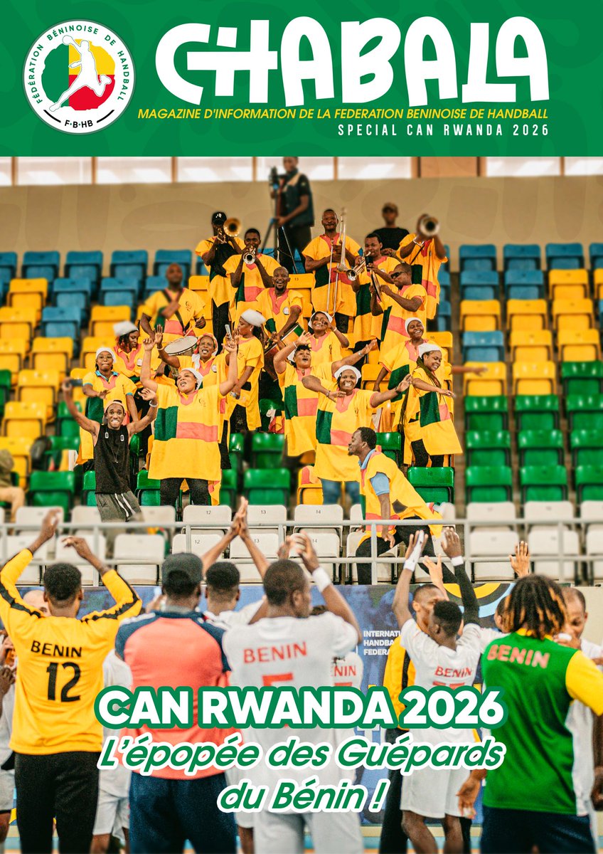 FbHandball's tweet photo. 🚨🚨𝗖𝗛𝗔𝗕𝗔𝗟𝗔 : 𝗘́𝗗𝗜𝗧𝗜𝗢𝗡 𝗦𝗣𝗘́𝗖𝗜𝗔𝗟𝗘 𝗖𝗔𝗡 𝗥𝗪𝗔𝗡𝗗𝗔 𝟮𝟬𝟮𝟲 🇧🇯

𝗟𝗲 𝗻𝗼𝘂𝘃𝗲𝗮𝘂 𝗻𝘂𝗺𝗲́𝗿𝗼 𝗱𝗲 𝘃𝗼𝘁𝗿𝗲 𝗺𝗮𝗴𝗮𝘇𝗶𝗻𝗲 𝗲𝘀𝘁 𝗱𝗶𝘀𝗽𝗼𝗻𝗶𝗯𝗹𝗲 !

👉 En téléchargement gratuit ici : https://t.co/N0eBYEqJDF

@ihfhandball 
@DeConfederation https://t.co/xMzwErXqCa