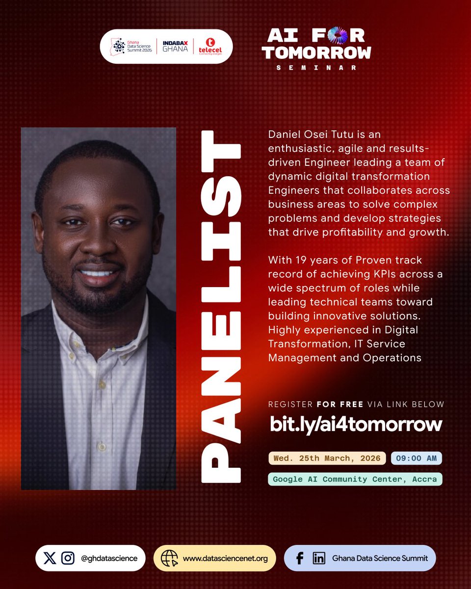 Ghana Data Science Summit (IndabaX Ghana) tweet media