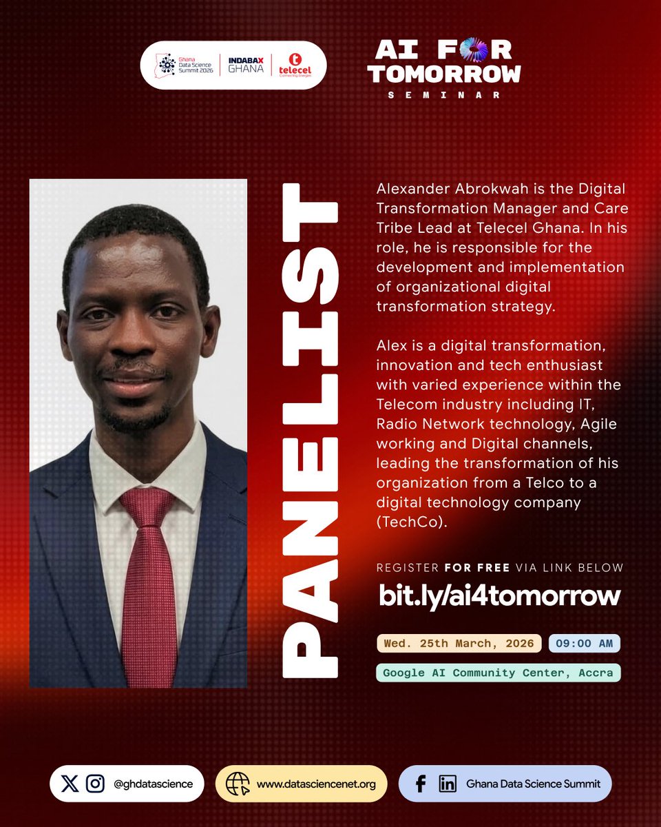 Ghana Data Science Summit (IndabaX Ghana) tweet media