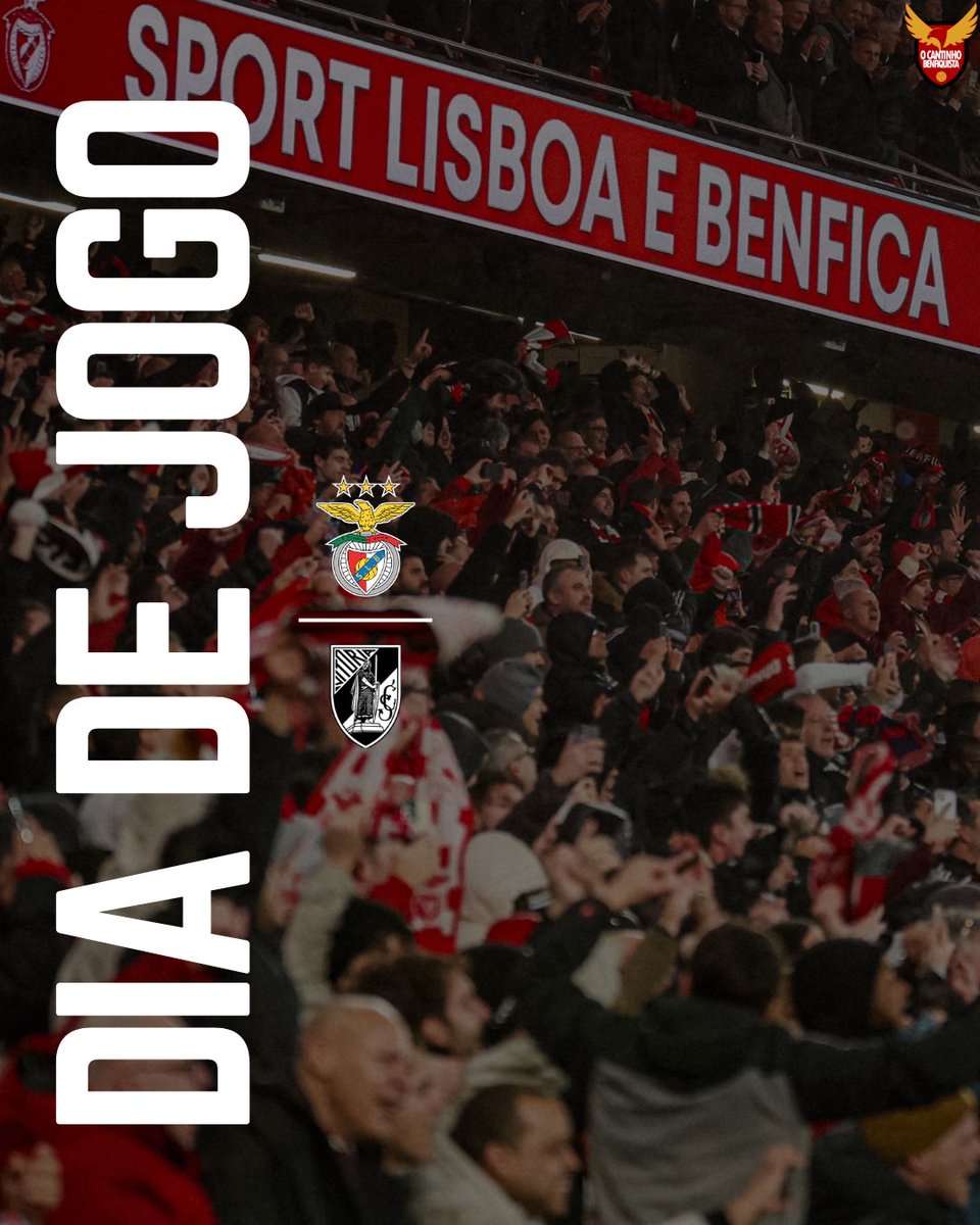 🔜 𝗦𝗟 𝗕𝗲𝗻𝗳𝗶𝗰𝗮 🆚 𝗩𝗶𝘁𝗼́𝗿𝗶𝗮 𝗦𝗖

🏆 Jornada 27 | #LigaPortugalBetclic
📍 Estádio da Luz
⌚️ 18H00
📺 BTV

#SLBVSC | #Benfica