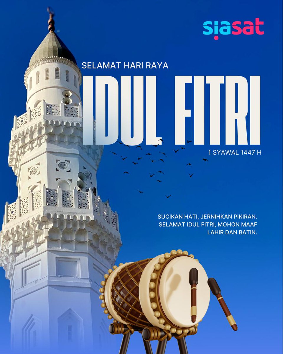 Selamat Idulfitri, kawan Siasat. Salam untuk keluarga di rumah! 🙏🏽