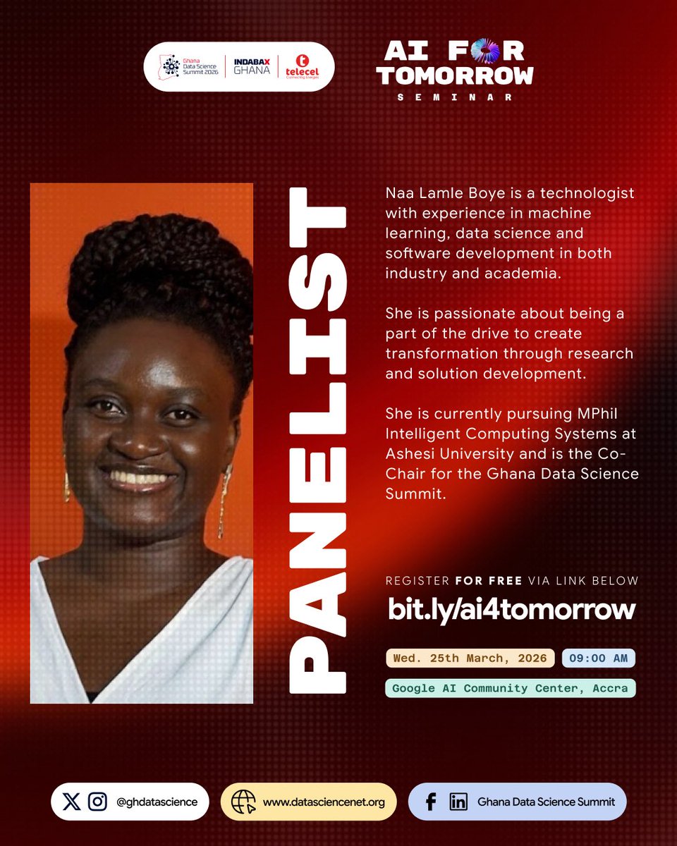 Ghana Data Science Summit (IndabaX Ghana) tweet media