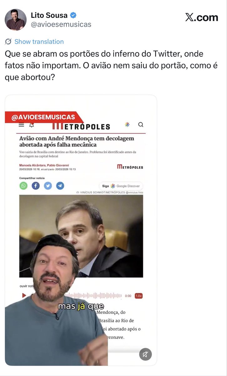 AguiarMagnum's tweet photo. @RevistaTL https://t.co/PrgzJlTwic

Replicando noticias sem fundamento, gerando mais discórdia e excitação ao ódio! Que Deus tenha misericórdia das pessoas! https://t.co/uZLCqCiX5R
