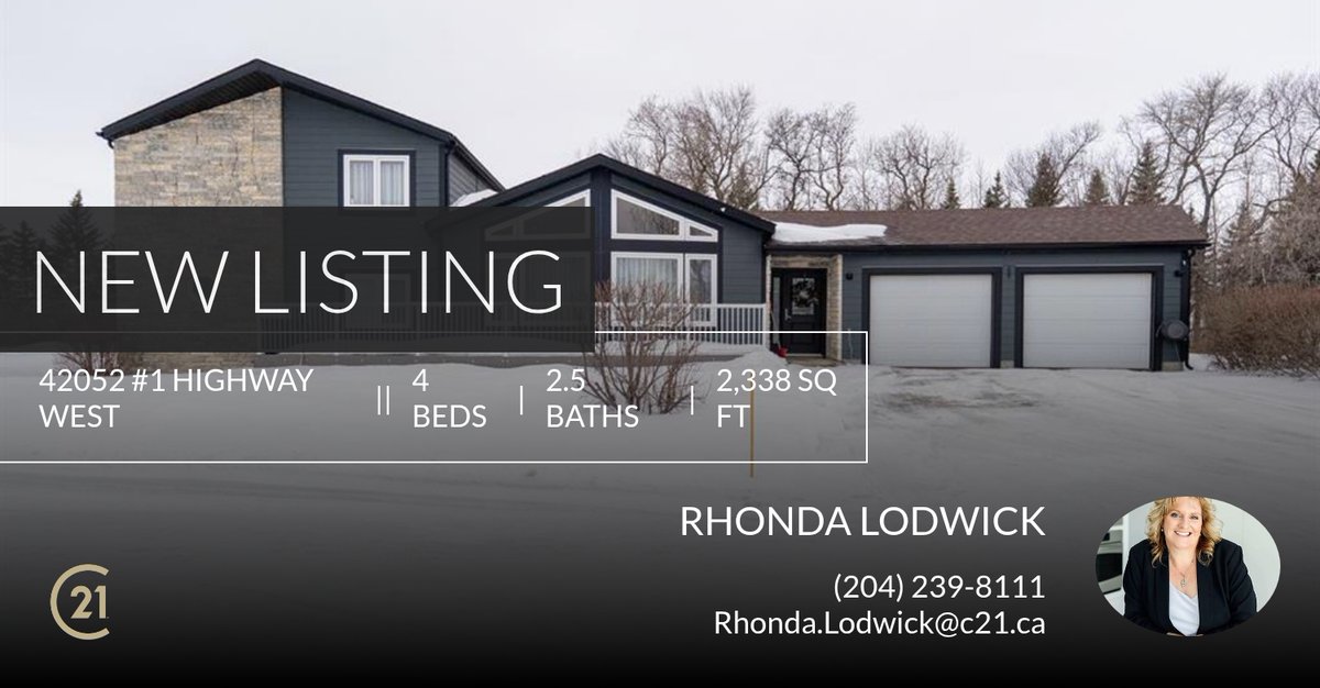 PortageRealtor's tweet photo. 📍 New Listing 📍 Take a look at this fantastic new property that just hit the market located at 42052 #1 Highway West in Portage La Prairie Rm. Reach out here or at (204) 239-8111 for more information

Rhonda Lodwick
Cell: 204.2... https://t.co/QirQ0WybpX https://t.co/31wYtGrFBF