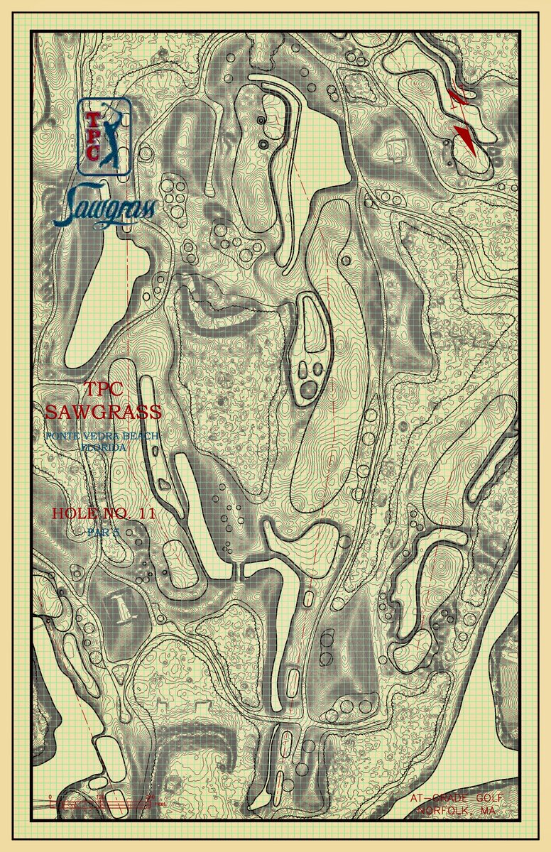 GradeGolf's tweet photo. The 11th at TPC Sawgrass turned out to be the turning point of last Sundays @THEPLAYERS championship https://t.co/AzkHdEBYAV