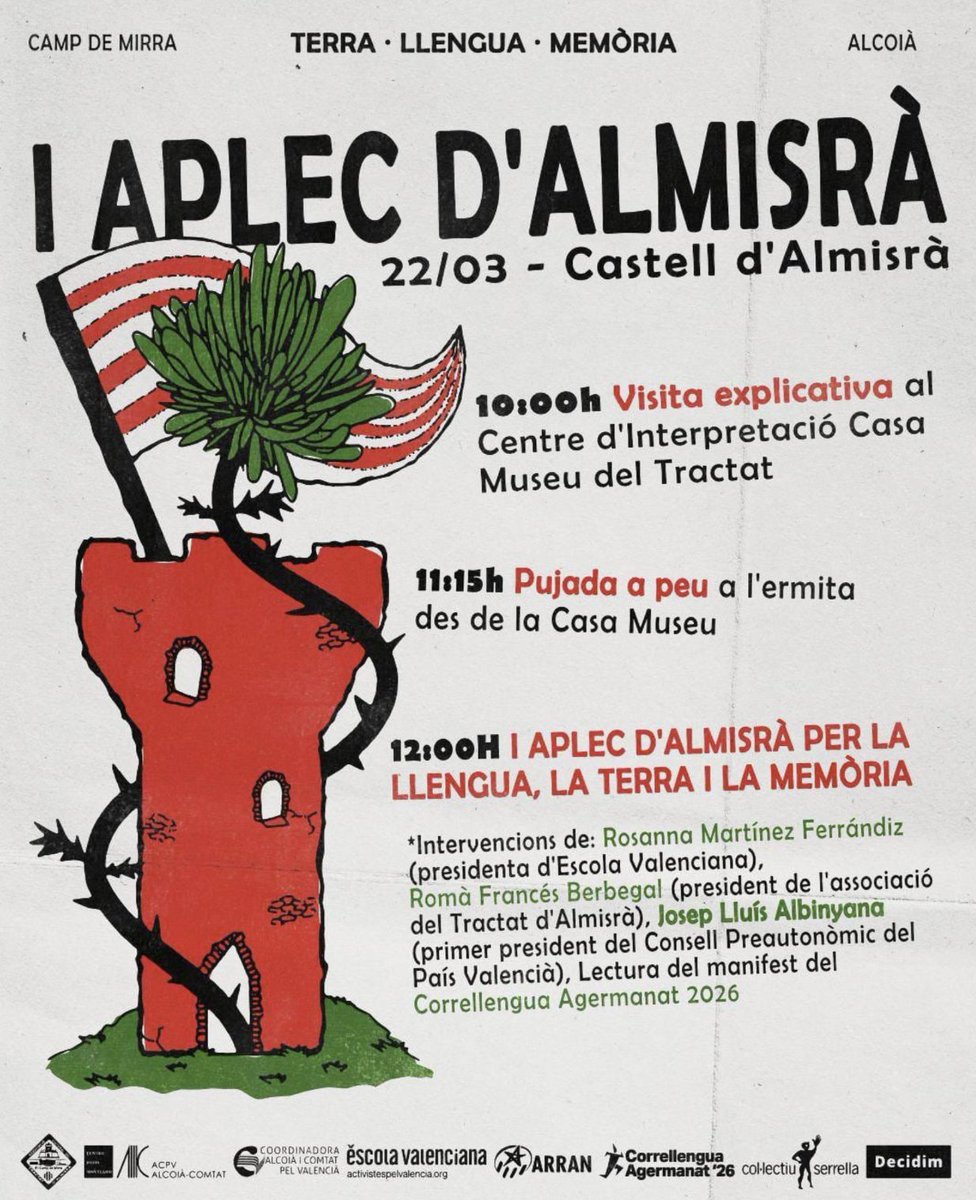 JosepGuia's tweet photo. El Camp de Mirra (L'Alcoià), referent cultural de primera, del Pirineu al Segura, amb tot d'actes commemortius: https://t.co/Knn6ApRV7p