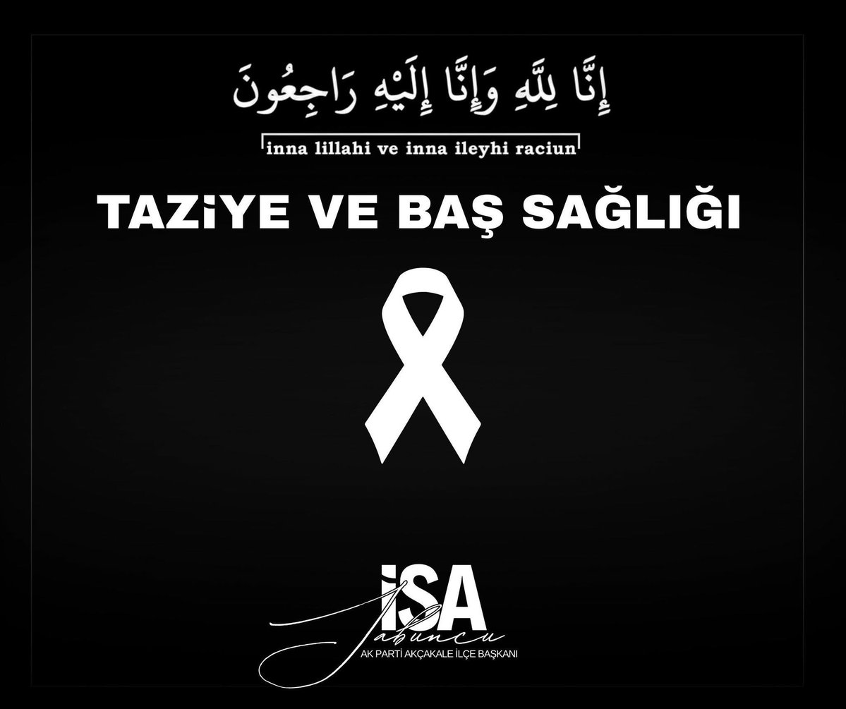 Adana İl Başkanımız <a href="/Tamer_Dagli/">Tamer Dağlı 🇹🇷</a>’nın kıymetli annesi Gülcan Dağlı teyzemizin vefat haberini derin bir üzüntüyle öğrenmiş bulunuyorum.

Merhumeye Allah’tan rahmet; başta Sayın Tamer Dağlı olmak üzere ailesine ve tüm yakınlarına sabır ve başsağlığı diliyorum.